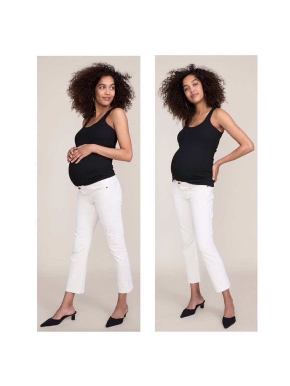 HATCH X CURRENT/ELLIOTT Maternity Kick Flare Crop in Kyte - Size 29